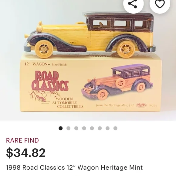 Heritage Mint Ltd. 12" Pine Wooden Wagon - Picture 11 of 11